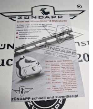 Repro Postkarte 14 Weltrekorde mit 50ccm in 3 Tagen in Monza 13-15.Mai 1965 !